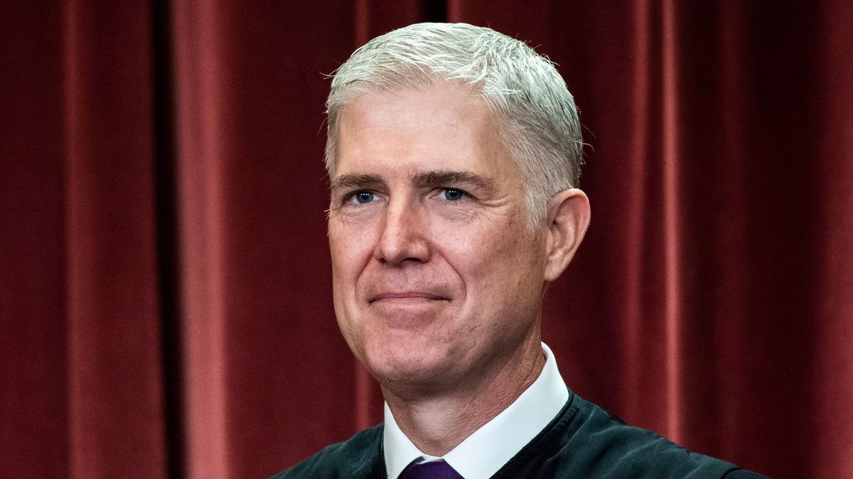 Supreme Court Justice Neil M. Gorsuch asked whether AI tools would be covered by Section 230. (Jabin Botsford/The Washington Post)