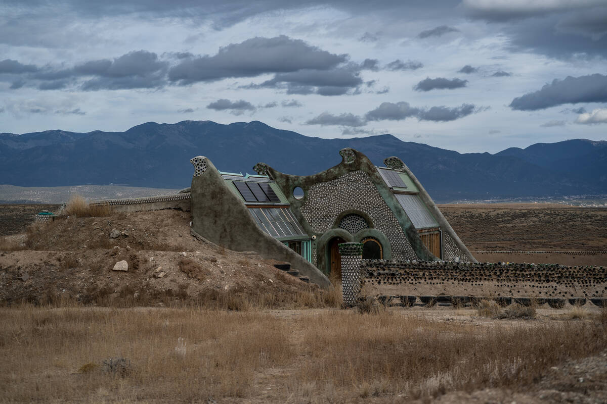 Earthships were first built in arid Taos, N.M. (Ramsay de Give/The Washington Post)