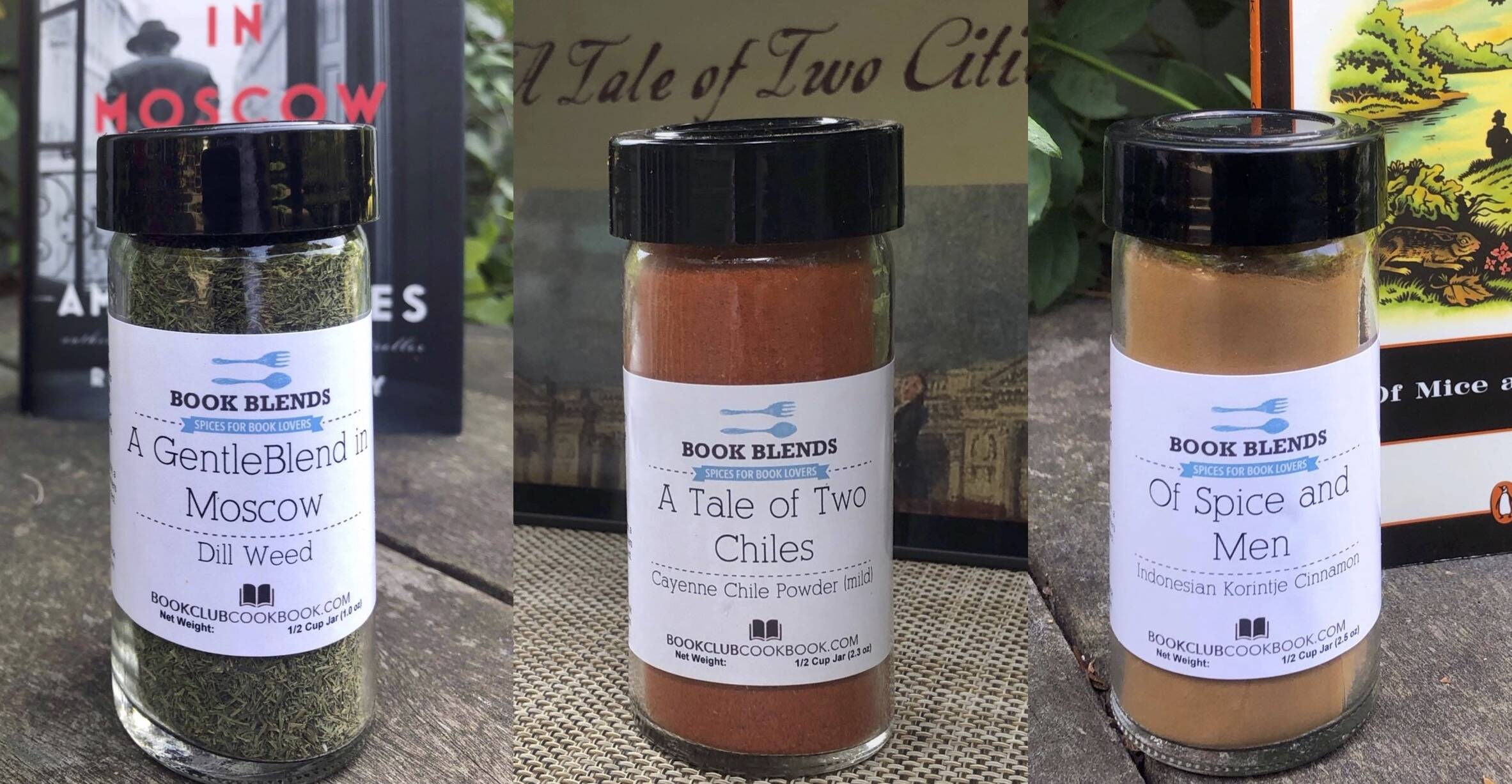 Book Blends: the spice of good literature. (Photos courtesy of Judy Gelman)