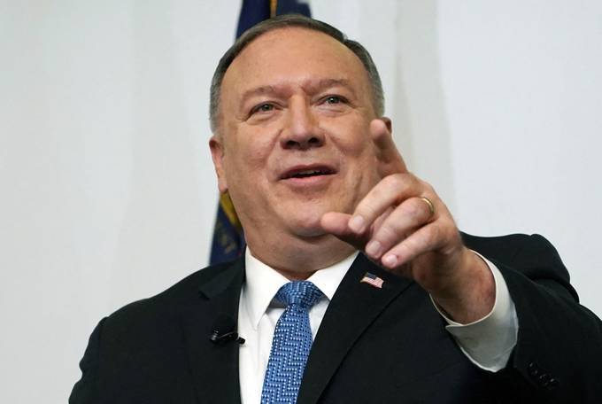 Secretary of State Mike Pompeo speaks in Atlanta in December 2020. (Tami Chappell/ AFP/Getty Images)&nbsp;