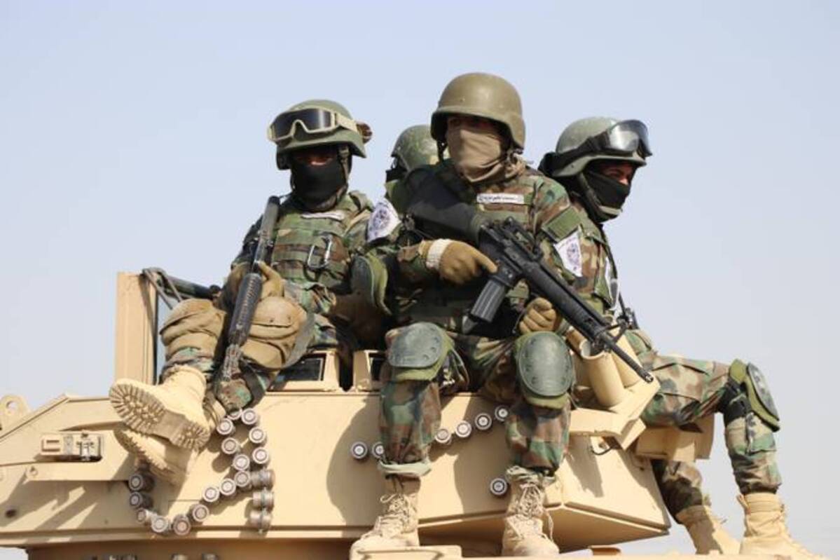 Taliban security patrol to show their military might during a parade on Nov. 8 in Kandahar, Afghanistan. (EPA-EFE/Shutterstock)