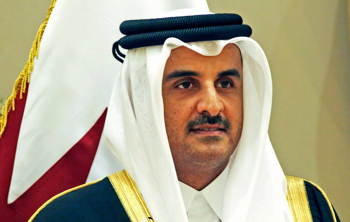 Qatar's emir, Sheikh Tamim bin Hamad Al Thani, attends the Gulf Cooperation Council summit in Kuwait. (Jon Gambrell/AP)