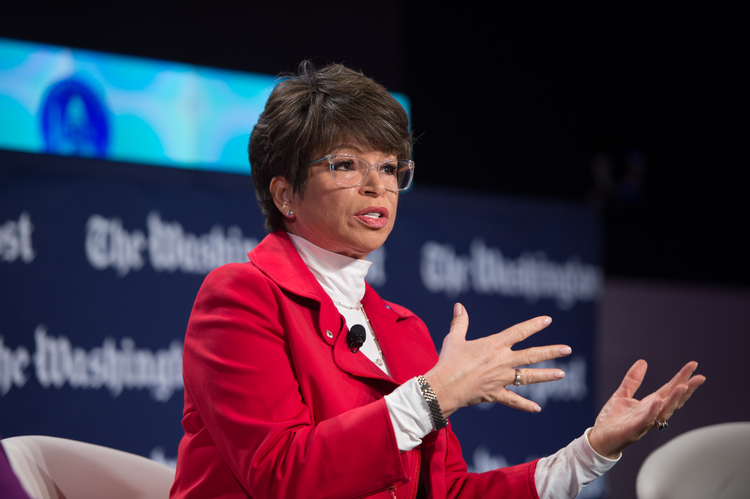 Valerie Jarrett&nbsp;(Photo by Kate Patterson for The Washington Post)</p>  