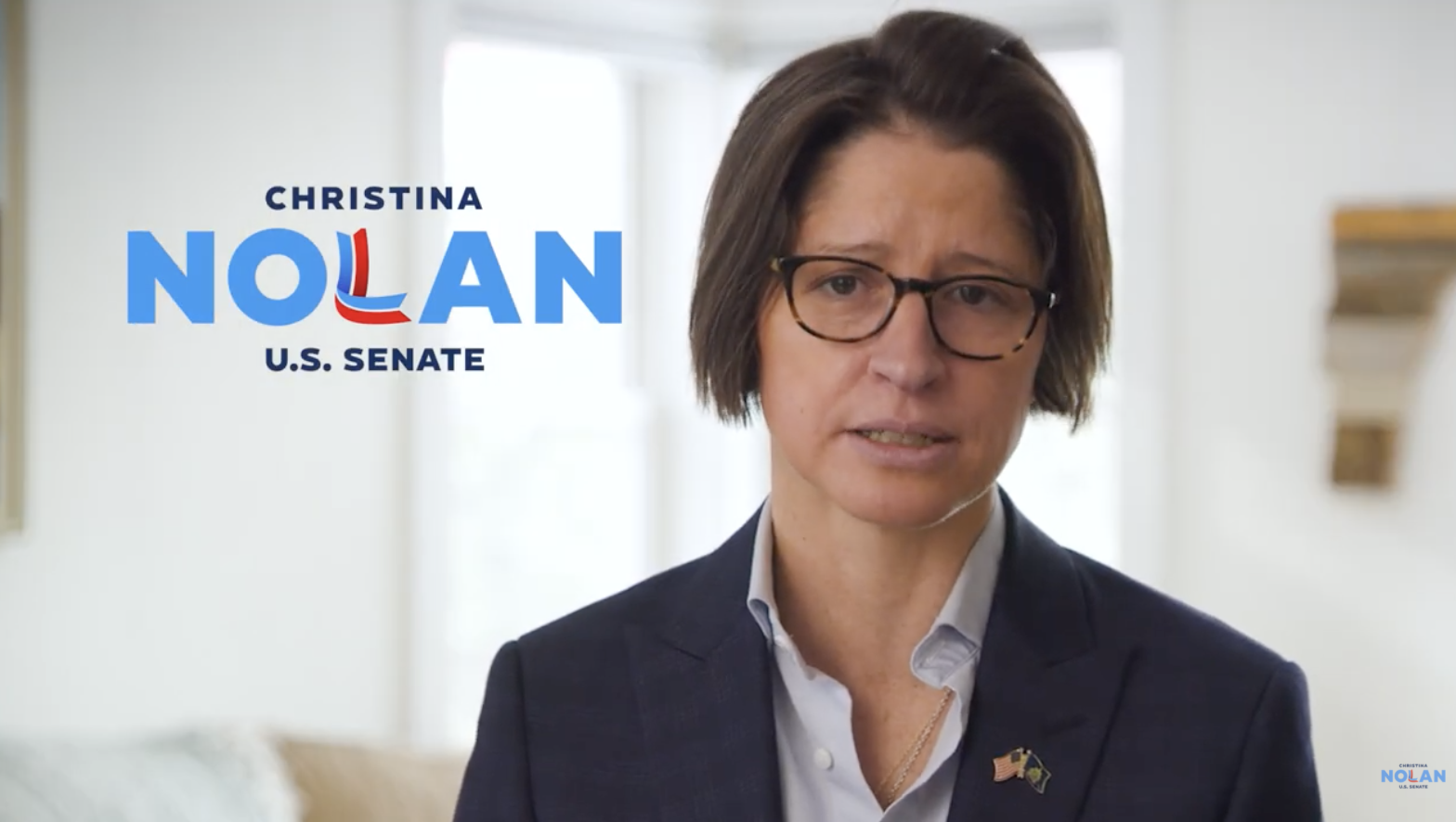 Former Vermont U.S. attorney Christina Nolan in an ad for her U.S. Senate campaign. (Christina Nolan for U.S. Senate)