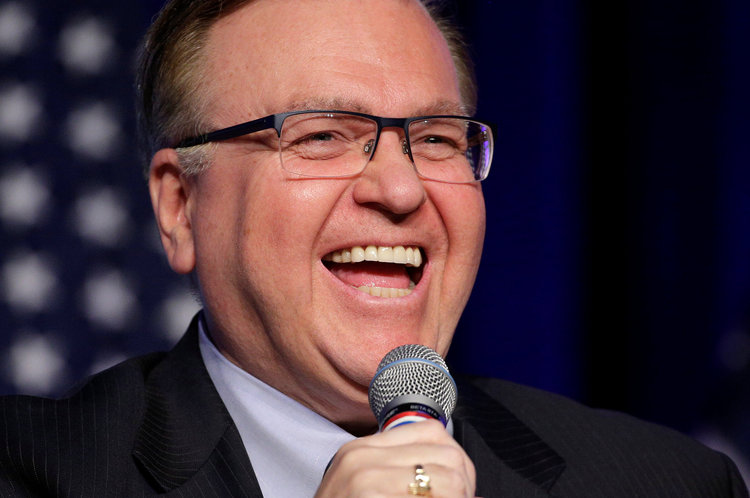 Raymond Buckley, the chairman of the New Hampshire Democratic Party, is a long-shot for chairman. (Joshua Roberts/Reuters)</p>  