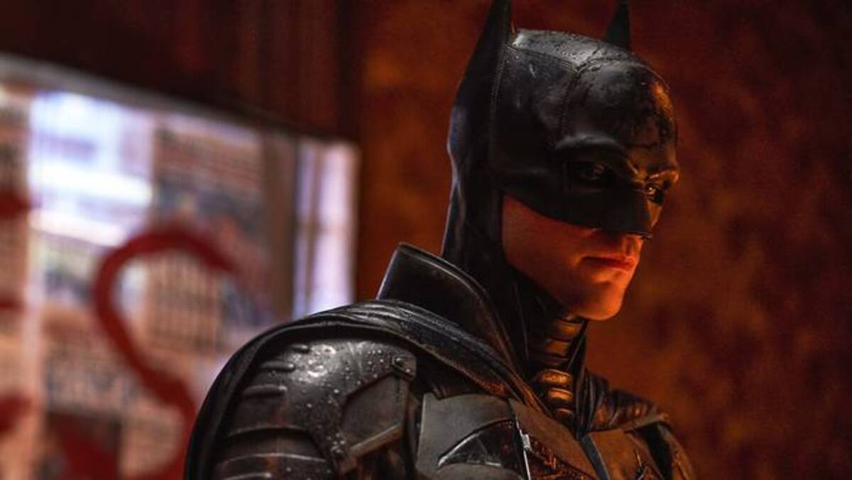 Robert Pattinson as Bruce Wayne/Batman in The Batman. (Jonathan Olley/Warner Bros./DC Entertainment)