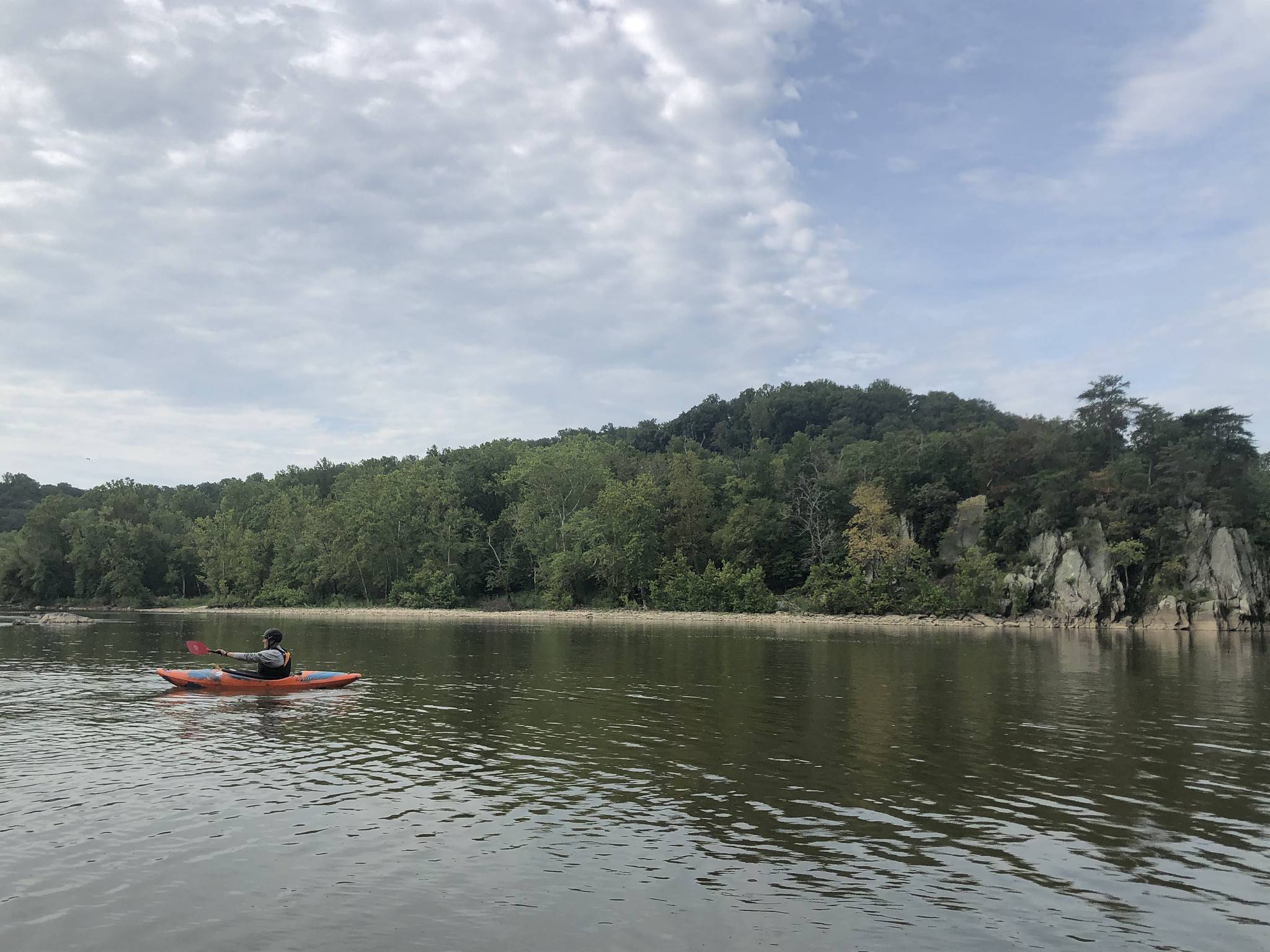 Clouds and blue sky Saturday over the Potomac River near Great Falls (Jeannie In D.C. via CWG.news/Photos Flickr)