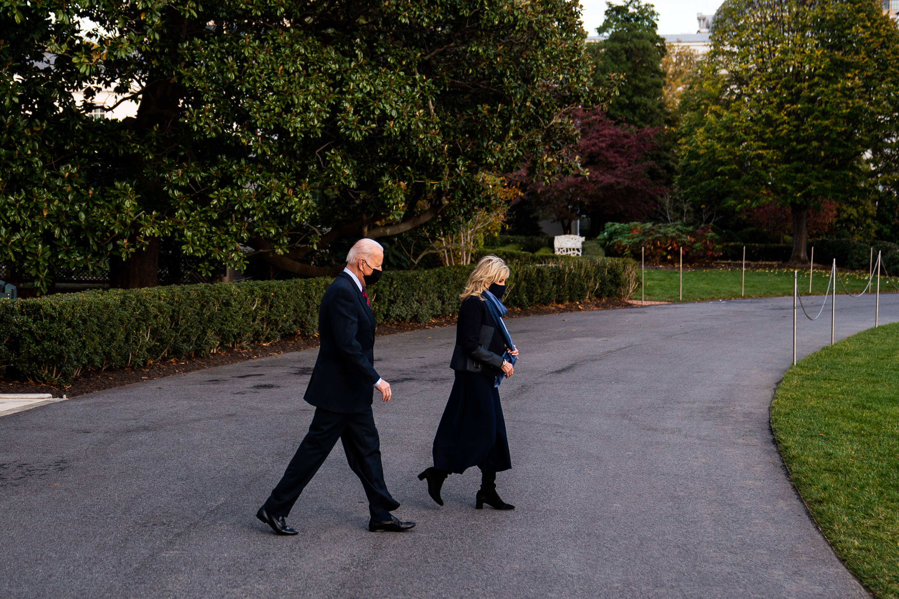 President Biden and first lady Jill Biden. (Demetrius Freeman/The Washington Post)