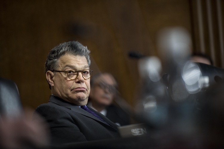 Franken&nbsp;attends a Senate committee hearing. (Melina Mara/The Washington Post)</p>  