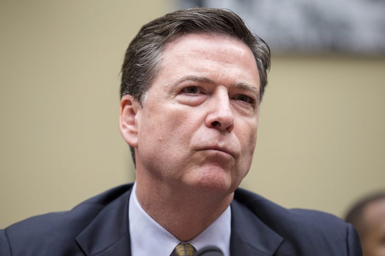 FBI Director James Comey&nbsp;(Michael Reynolds/EPA)</p>  