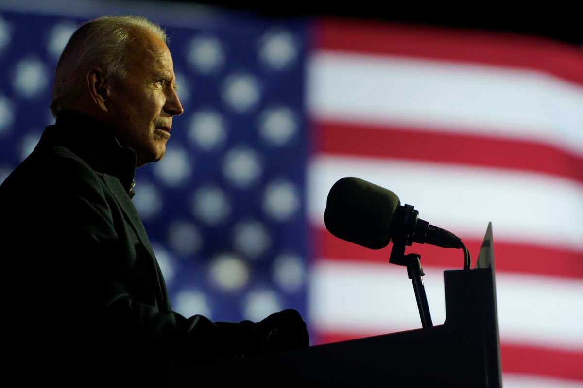 Biden talked about prioritizing cybersecurity across the federal government. (Photo by Demetrius Freeman/The Washington Post)