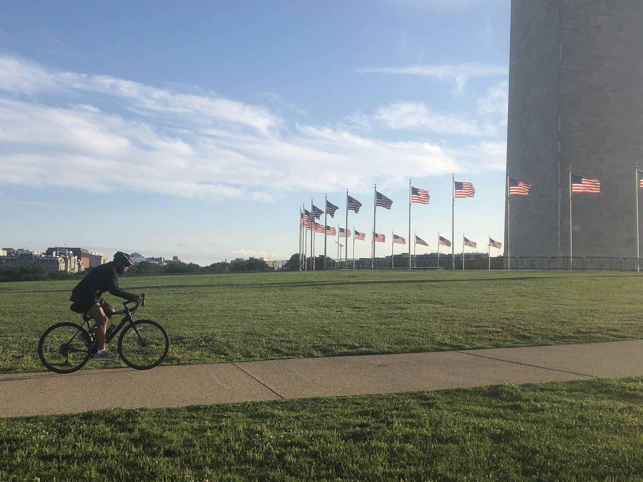 Mostly sunny skies Wednesday over the National Mall in D.C. (Jeannie In D.C./Flickr)