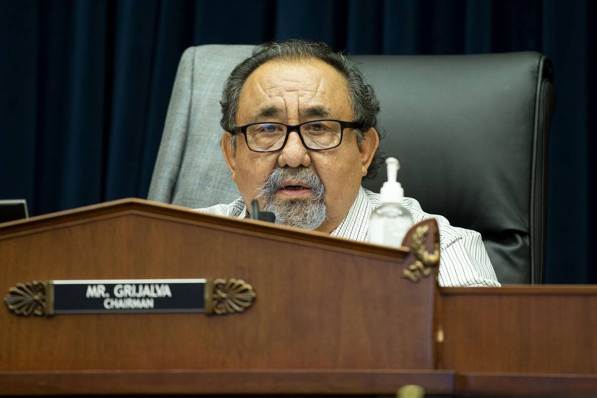 House Natural Resources Committee Chairman Raúl M. Grijalva (D-Ariz.). (Bonnie Cash/Pool/Getty Images)