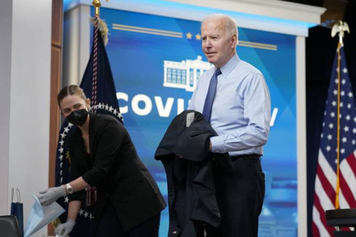 President Biden received his second booster yesterday . (AP Photo/Patrick Semansky)