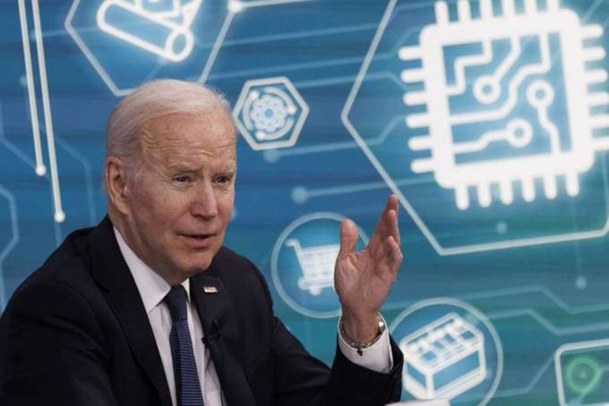 President Biden is seeking to update cryptocurrency regulations. (Ting Shen/Bloomberg News)