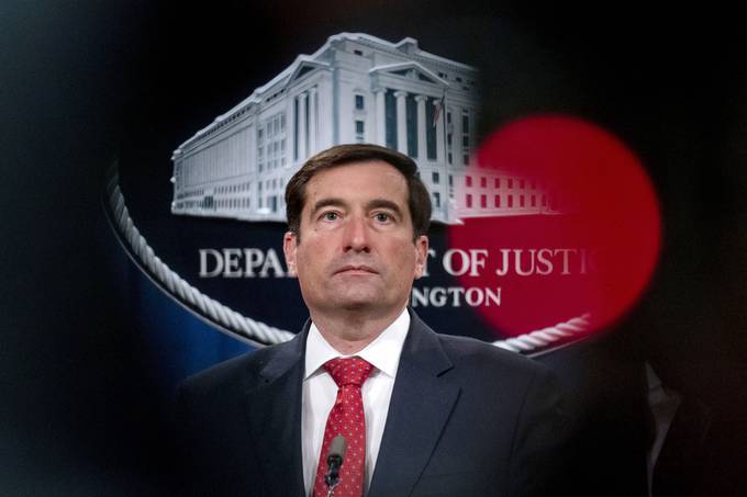 John Demers has led the Justice Department's National Security Division since 2018. (Andrew Harnik/Pool/AP)