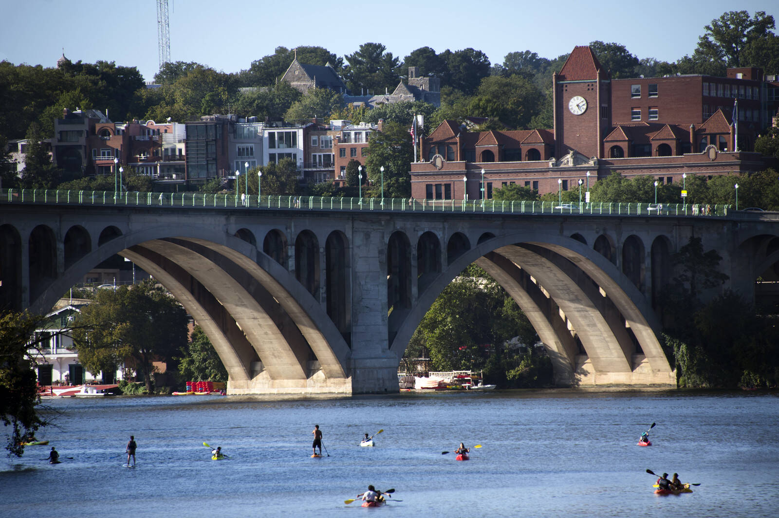 Final days of summerlike fun in the sun? Key Bridge earlier this week.