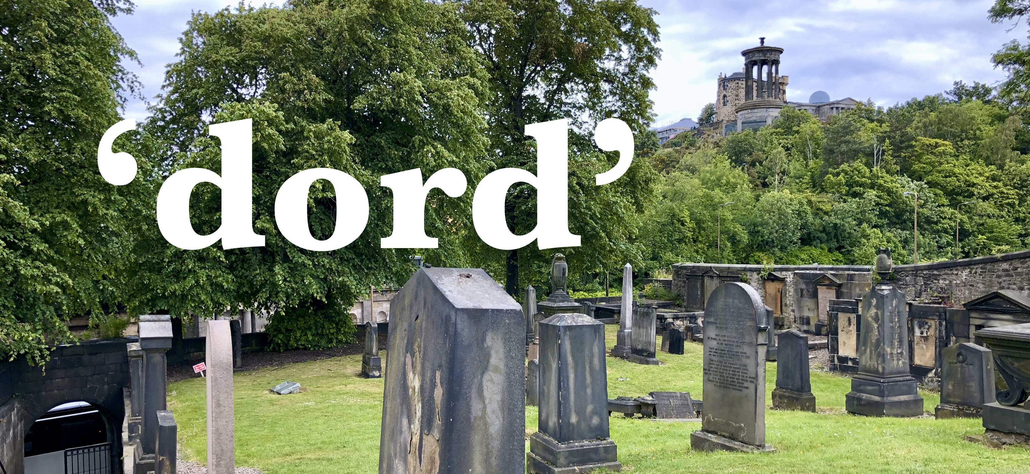‎⁨Old Calton Burial Ground⁩, ⁨Edinburgh⁩, ⁨Scotland⁩ (Photo illustration by Ron Charles/The Washington Post)