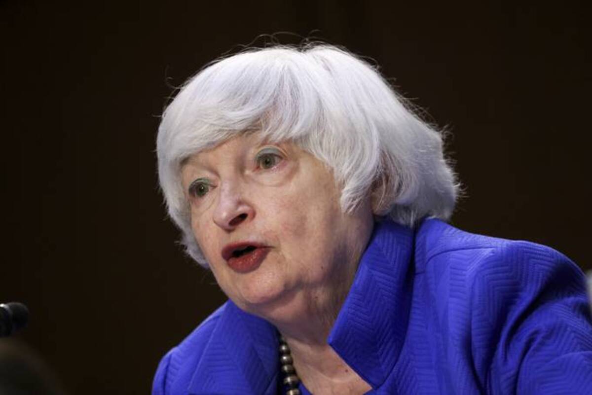 Treasury Secretary Janet Yellen testifies during a Senate Banking, Housing and Urban Affairs Committee hearing on the Cares Act. (Kevin Dietsch/Getty Images)