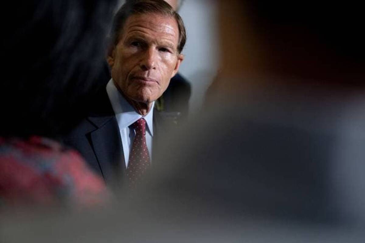 The bipartisan bill was co-sponsored by Sen. Richard Blumenthal (D-Conn.) (Stefani Reynolds/Bloomberg)