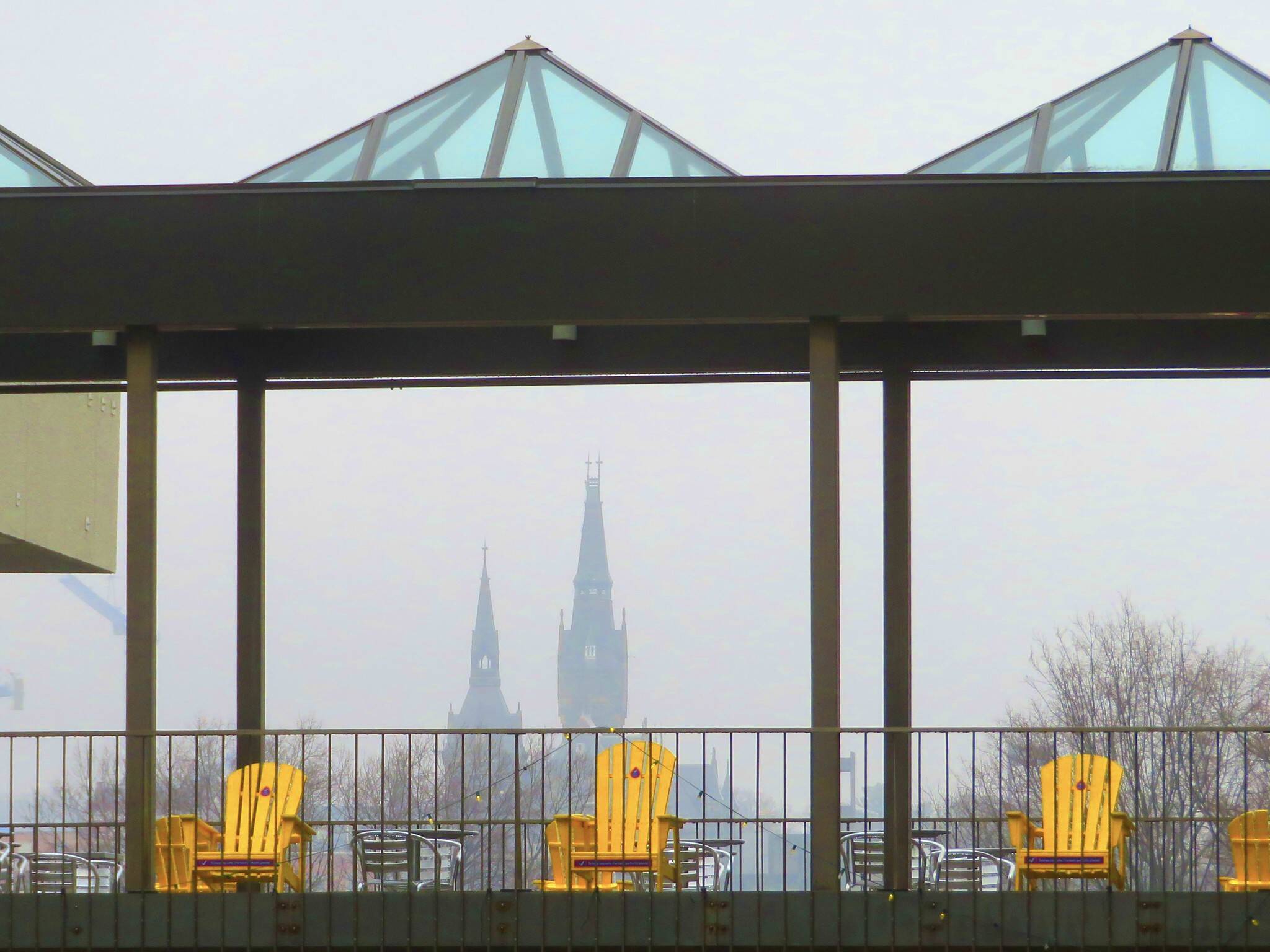 The spires of Georgetown University seen from Rosslyn, Va., on Feb. 3. (Jeff Vincent/Jeff Vincent/www.CWG.news/Photos Flickr)