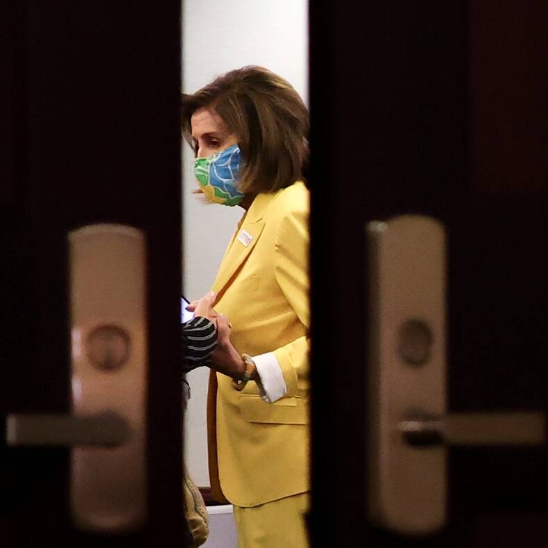 House Speaker Nancy Pelosi (D-Calif.) narrowly avoided the collapse of a budget deal this week. (Jonathan Ernst/Reuters)