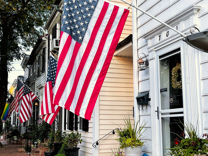 Old Town Alexandria is dressed up for Independence Day. (Lee M./Flickr)