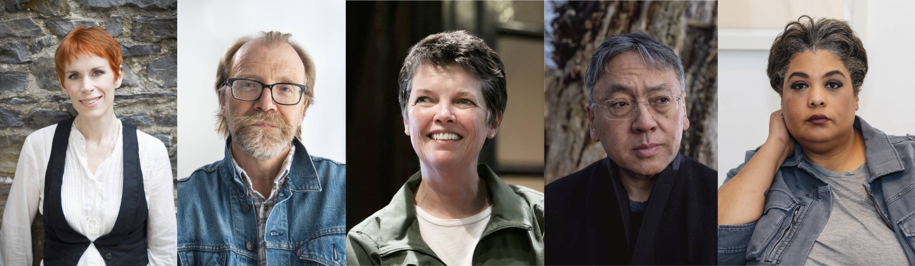 On your mark, get set, read! Tana French, George Saunders, Alice McDermott, Kazuo Ishiguro and Roxane Gay (Courtesy of the Library of Congress)