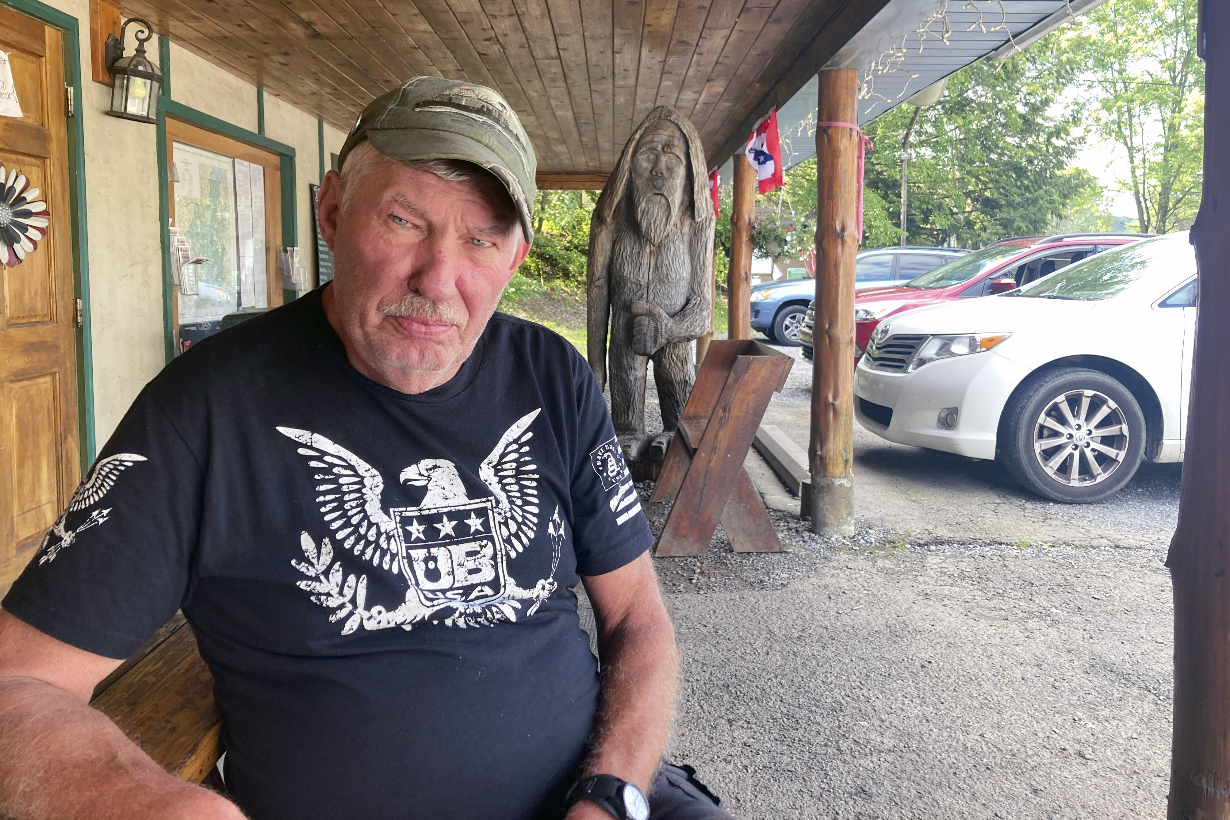 William Blauser, a Vietnam War veteran who lives in Pennsylvania, is one of hundreds who has been arrested following the insurrection. (Michael Kunzelman/AP)
