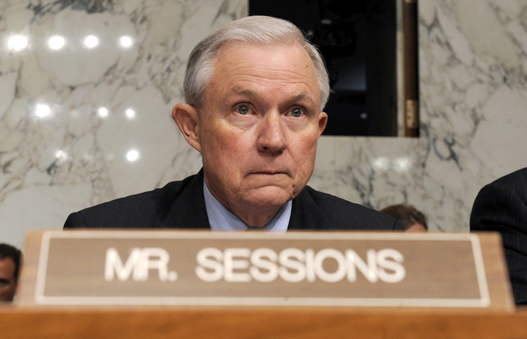 Jeff Sessions is about to be in the hot seat. (Susan Walsh/AP)</p>  