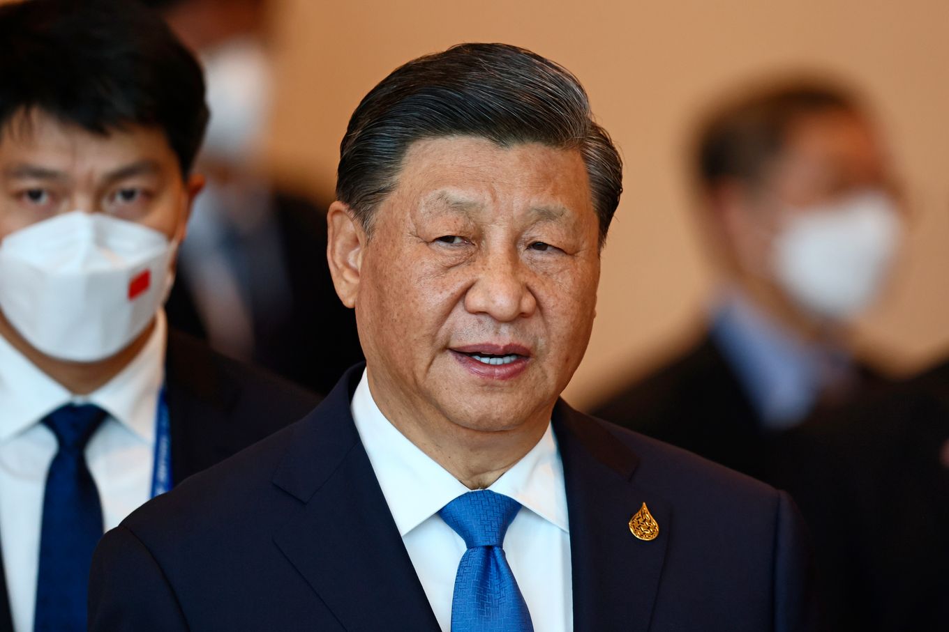 Chinese President Xi Jinping on Nov. 19 in Bangkok. (Jack Taylor/Pool/AP)