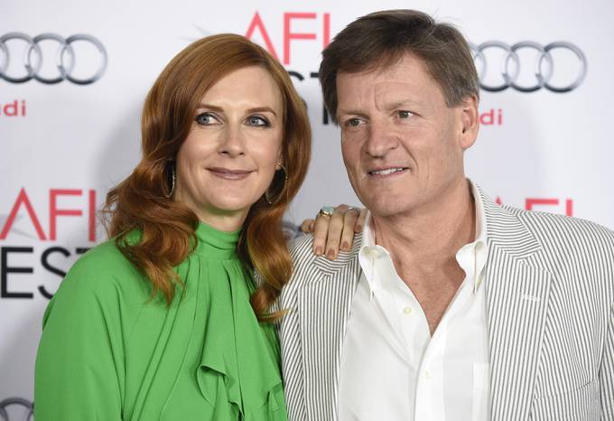 Michael Lewis and Tabitha Soren in 2015. (Photo by Chris Pizzello/Invision/AP, File)