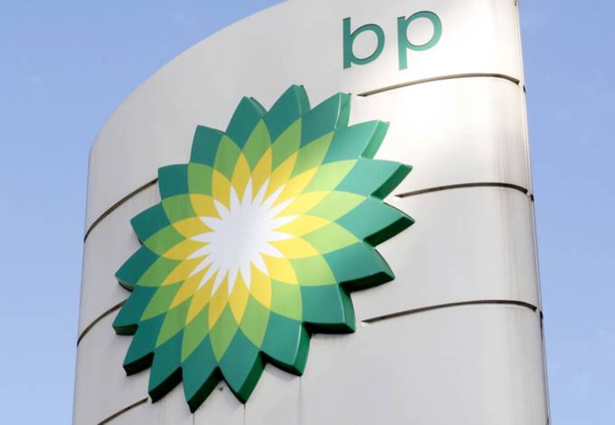 The BP logo at a gas station in London. (Caroline Spiezio/AP)
