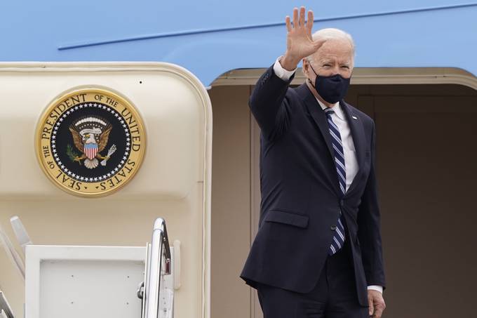 President Biden, shown here in March, is getting set to embark on the global stage. (Susan Walsh/AP)