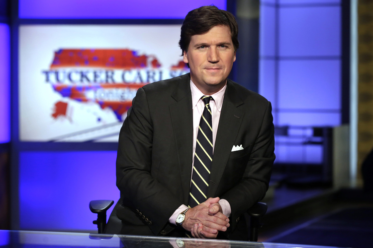 Tucker Carlson, host of "Tucker Carlson Tonight," on Fox. (AP Photo/Richard Drew, File)  