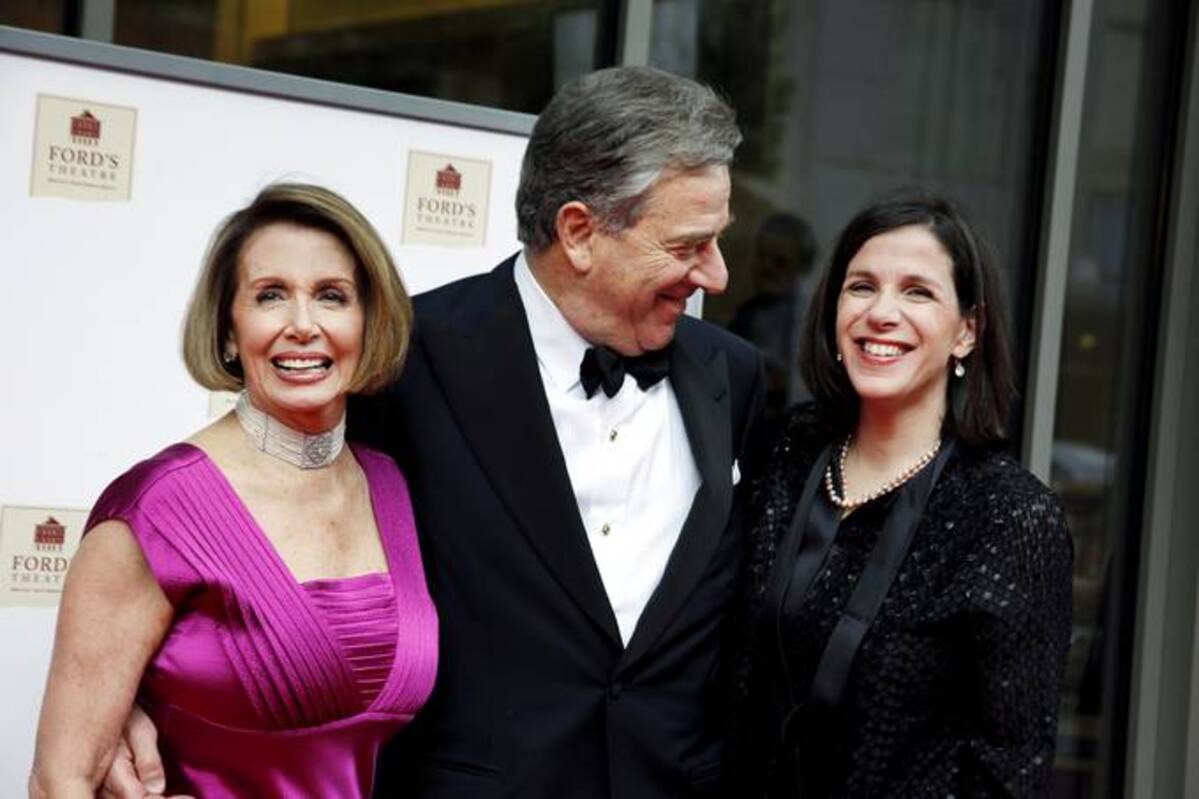 Speaker Nancy Pelosi (D-Calif.), her husband Paul and daughter Alexandra Pelosi on the red carpet at the Ford's Theatre Annual Gala on June 5, 2011. (Rebecca D'Angelo/For the Washington Post)