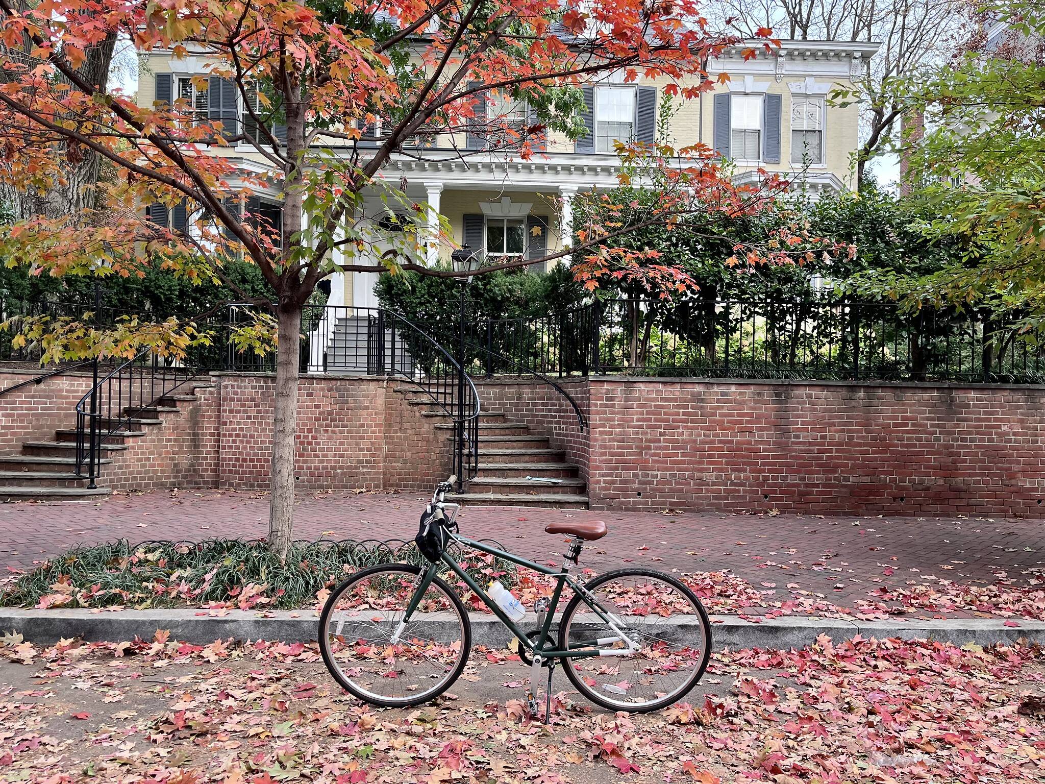 Bike parking in Georgetown on Monday.