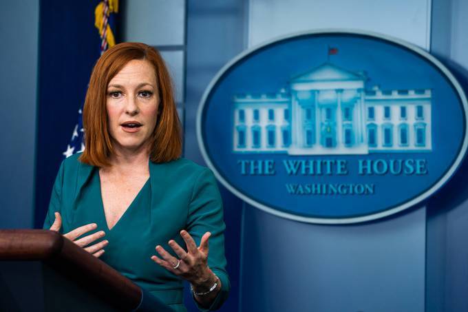 White House press secretary Jen Psaki. (Demetrius Freeman/The Washington Post)
