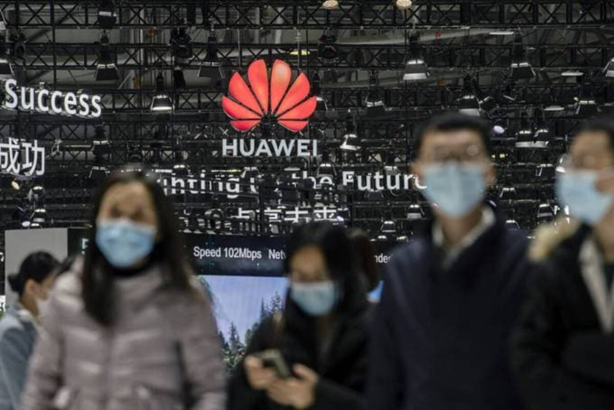 U.S. officials have argued that China's government can use Huawei technology to spy on Americans. The company denies the claims. (Qilai Shen/Bloomberg News)