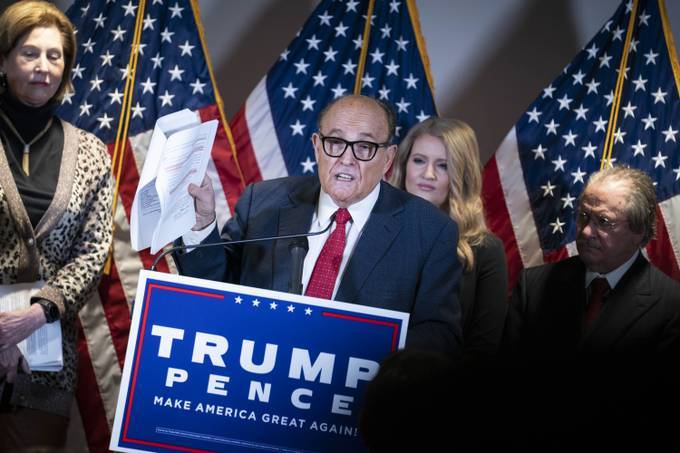 Giuliani and Trump spoke with officials in Arizona about the audit, according to emails. (Sarah Silbiger for The Washington Post)