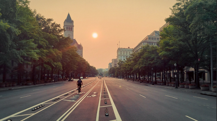 Smoky skies on Monday. (Rex Block/Flickr)