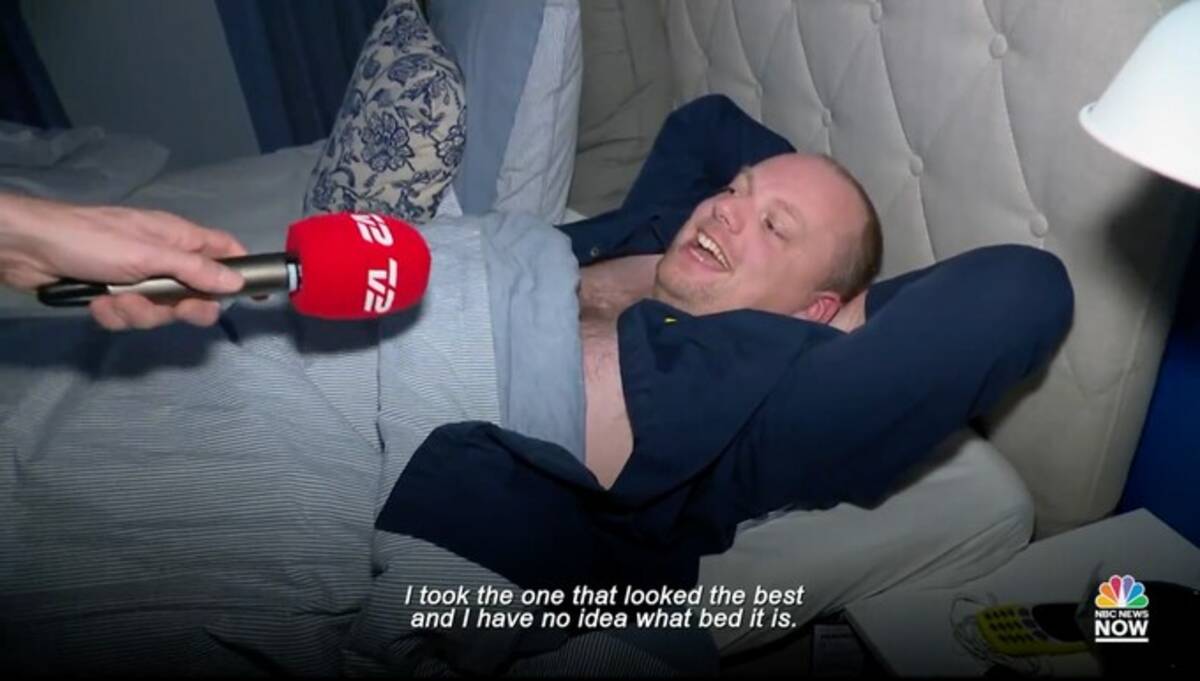 Six customers and about two dozen employees spent the night on Wednesday at Ikea after a snowstorm in northern Denmark left them stranded. (NBC News Now)
