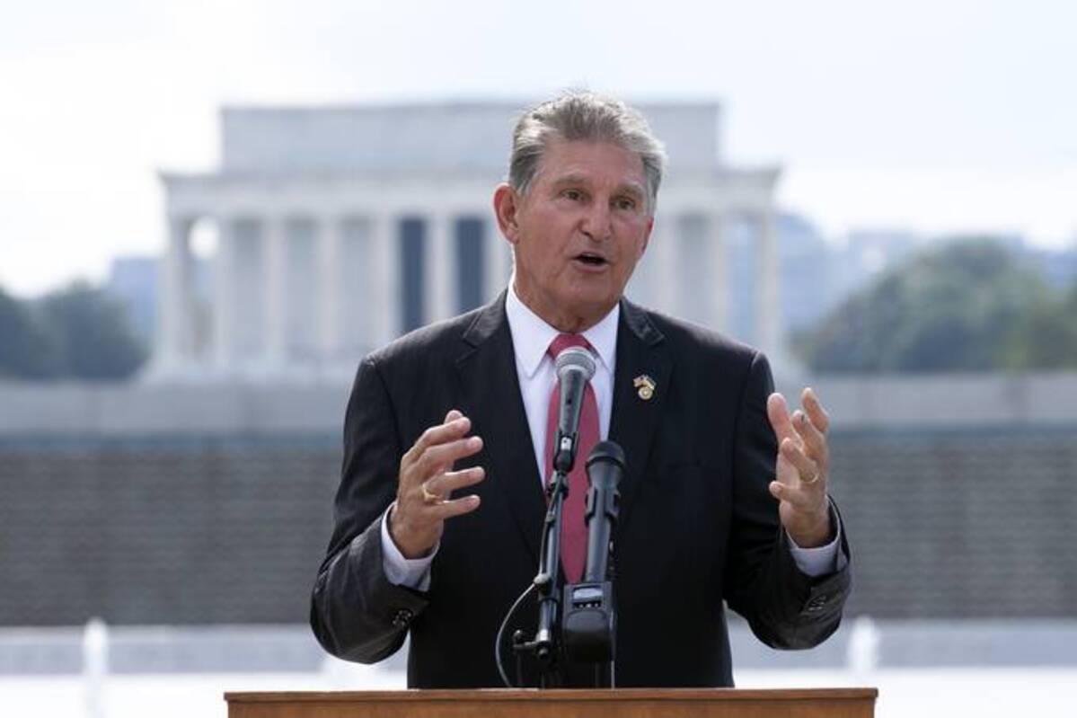 Sen. Joe Manchin III (D-W.Va.) says he won't support new climate spending or tax hikes. (Jose Luis Magana/AP)