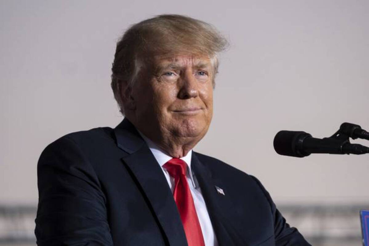 Former President Donald Trump speaks during a rally in Perry, Ga. (Ben Gray, AP File)