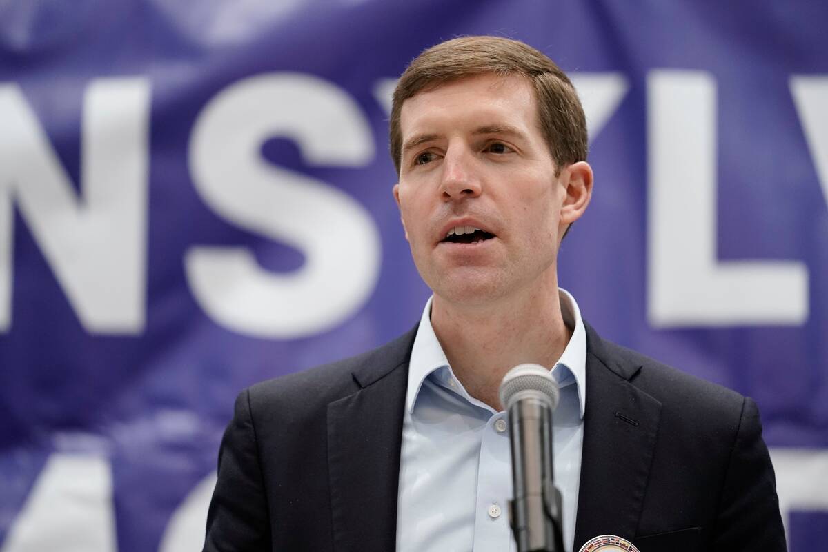 Rep. Conor Lamb during a meeting of the Pennsylvania Democratic Committee in Harrisburg on Jan. 29. (Matt Rourke/AP)