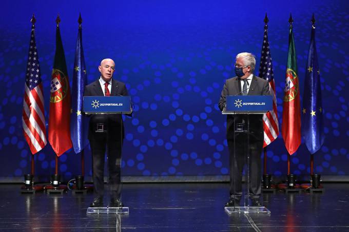 The announcement came as Homeland Security Secretary Alejandro Mayorkas met with European allies in Portugal. (Antonio Pedro Santos/EPA-EFE/Shutterstock)