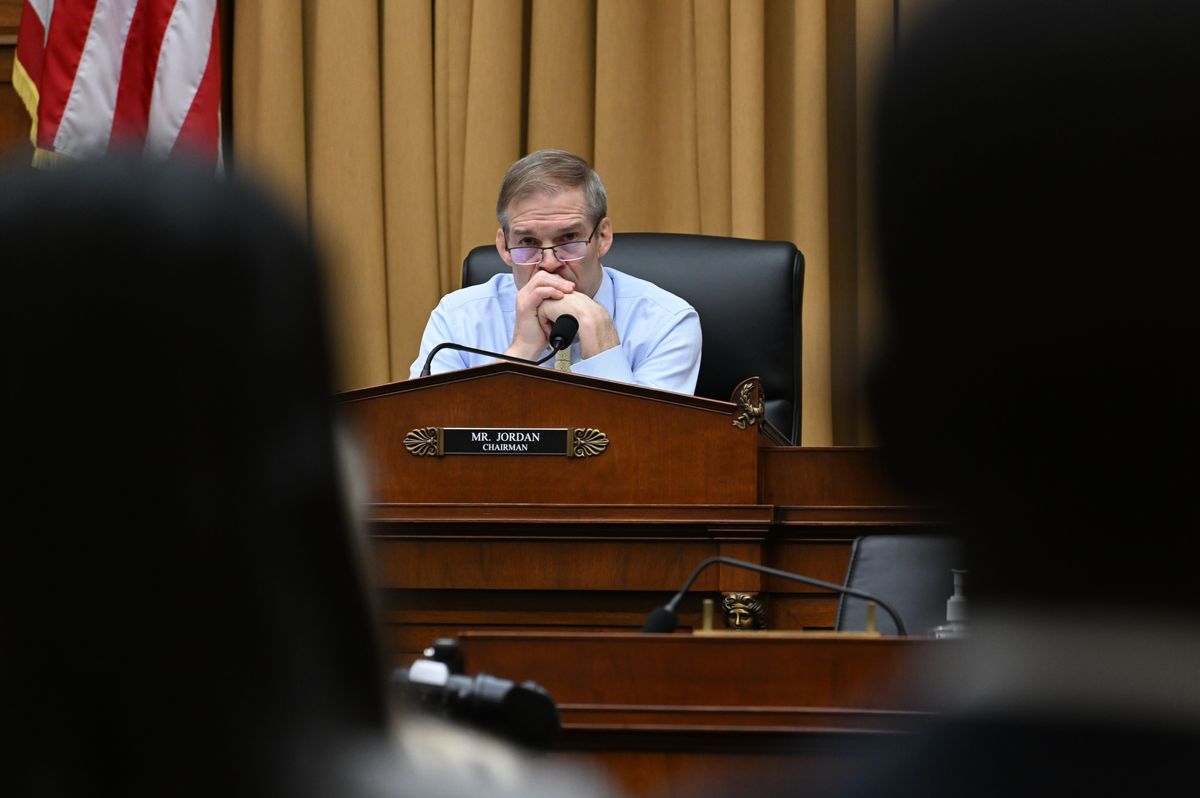 Rep. Jim Jordan (R-Ohio), chairman of the House Judiciary Committee, during a hearing this month. (Ricky Carioti/The Washington Post)