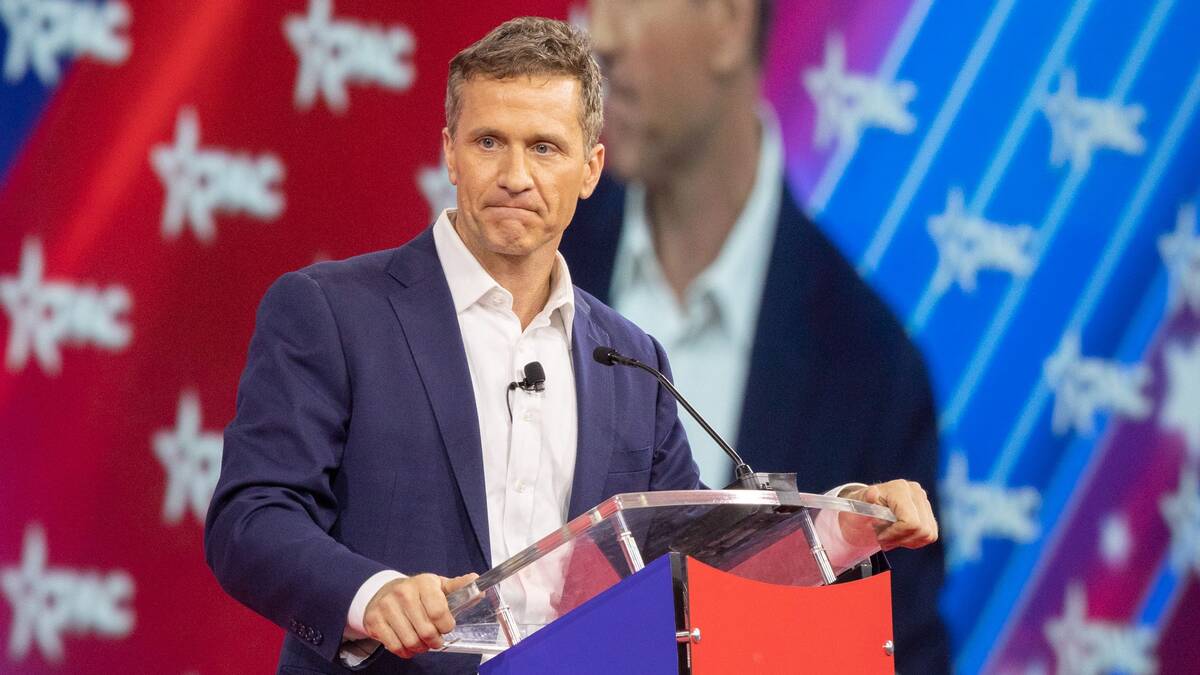 Missouri GOP Senate candidate Eric Greitens speaks during the Conservative Political Action Conference (CPAC) in Orlando, Florida, on Thursday, Feb. 24. (Tristan Wheelock/Bloomberg)