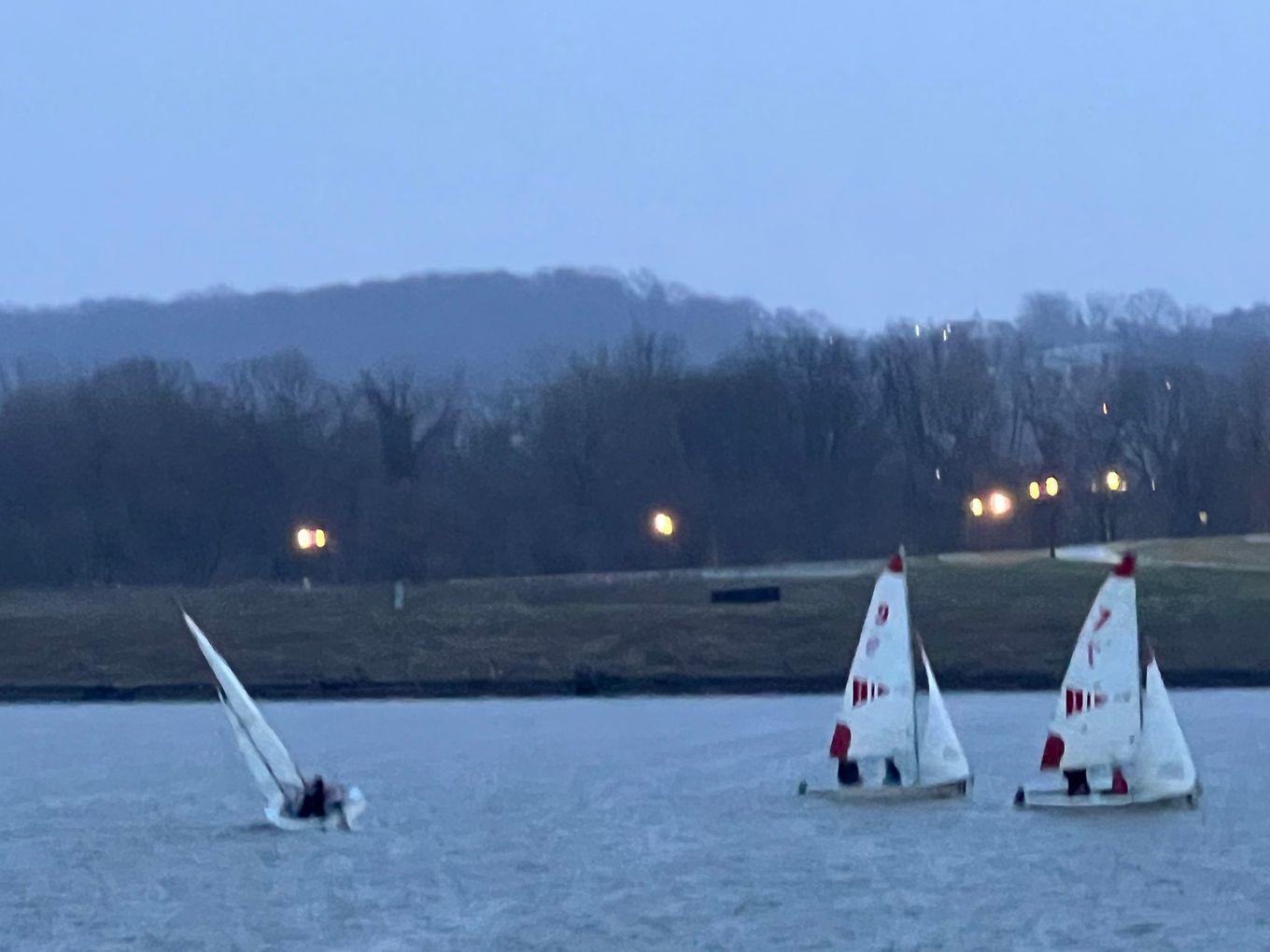 Mostly cloudy with showers along the Anacostia River on Monday. (Jeannie in D.C./Flickr)