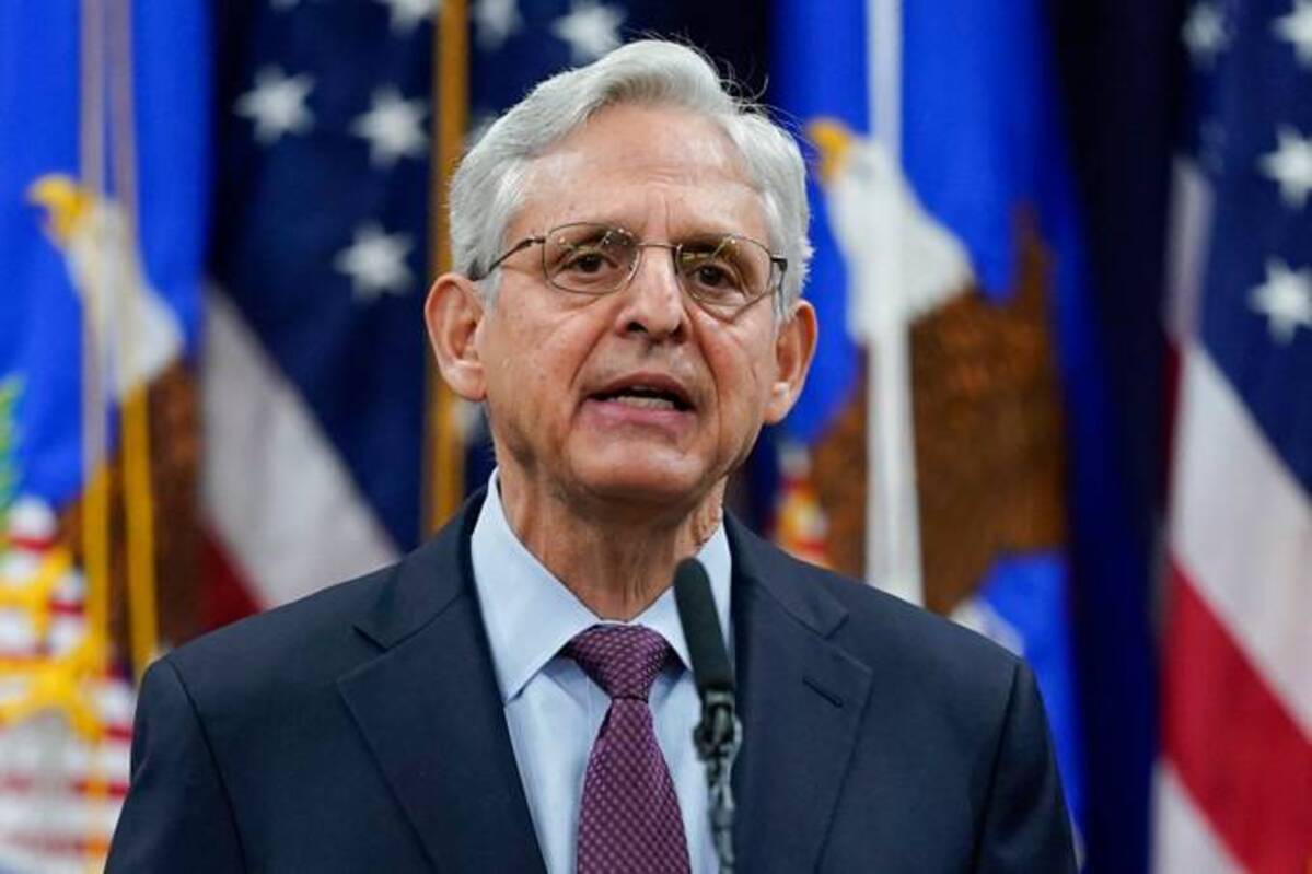 Attorney General Merrick Garland said the Justice Department would work to defend and expand reproductive rights. (Carolyn Kaster/Pool/AFP/Getty Images)